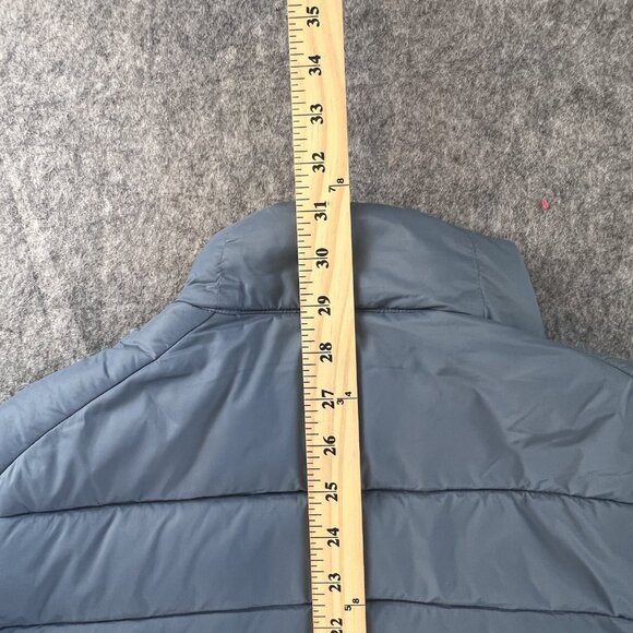 Essentials Mens LRG Jacket Blue Quilted Puffer Full Zip Lightweight Coat - Picture 7 of 11